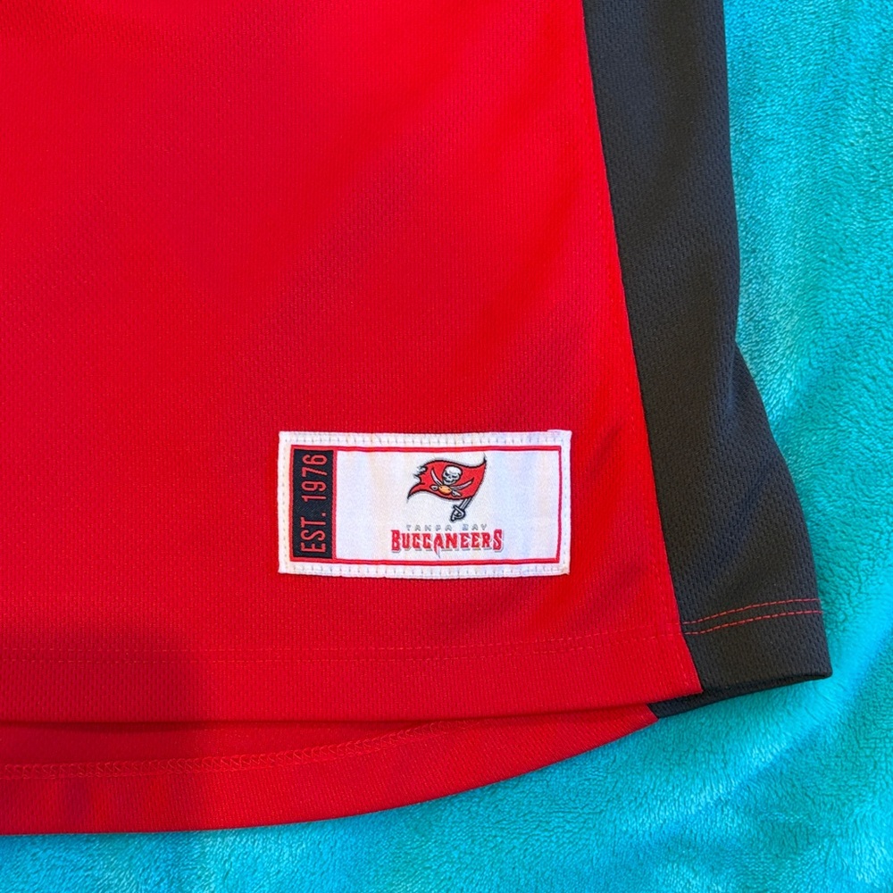 Tampa Bay Buccaneers Rhinestone Red Jersey - Picture 2 of 4